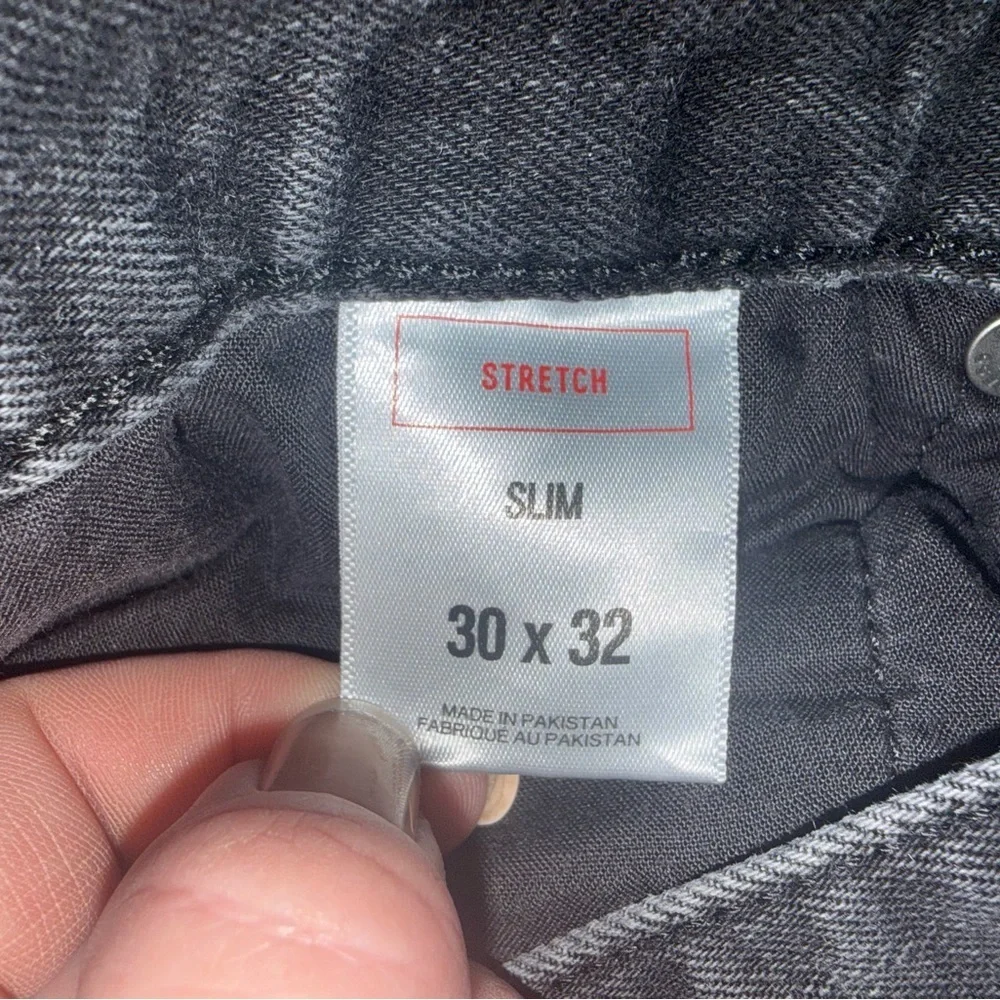 Express Slim Fit Black Wash Jeans | Size 30x32 | Stretch Denim | Men’s